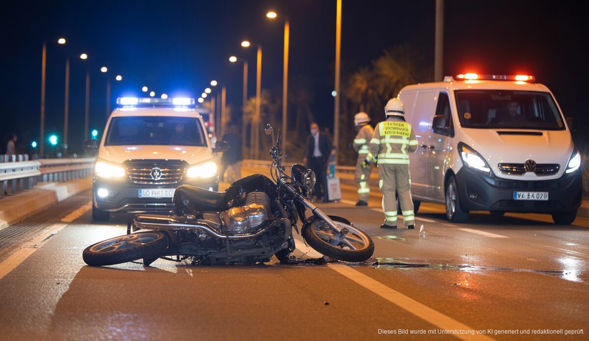 Tragischer Verkehrsunfall bei Palma: Motorfahrerin stirbt auf Autobahn Verkehrsunfall auf der Ma-19 bei Palma de Mallorca mit Motorrad und Furgoneta
