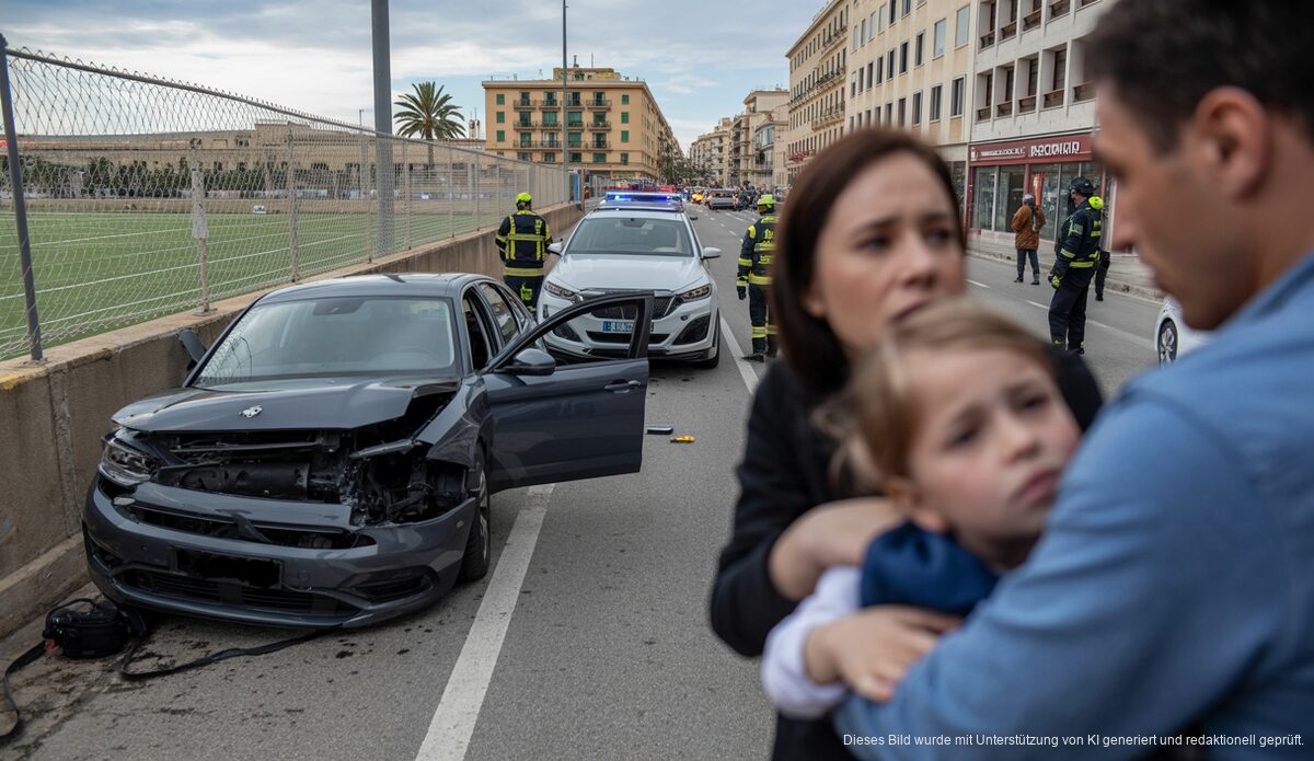 Unfall in Palma, Spanien: Fahrzeugkollision nach Schlaganfall