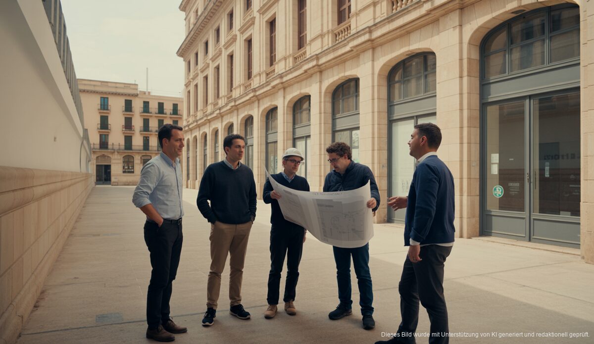 Gesa-Gebäude: Neues Zentrum für Kultur und Innovation in Palma Außenansicht des Gesa-Gebäudes in Palma, das in ein Kulturzentrum umgebaut wird