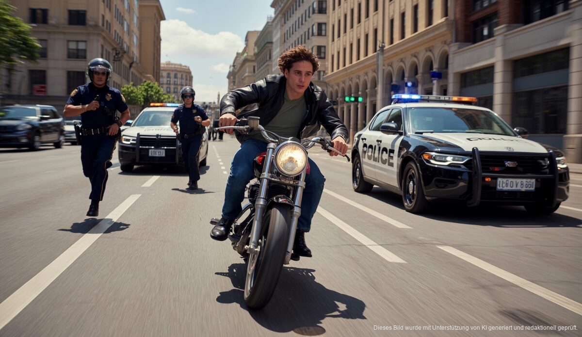 Verfolgungsjagd mit gestohlenem Motorrad und Polizei in Palma