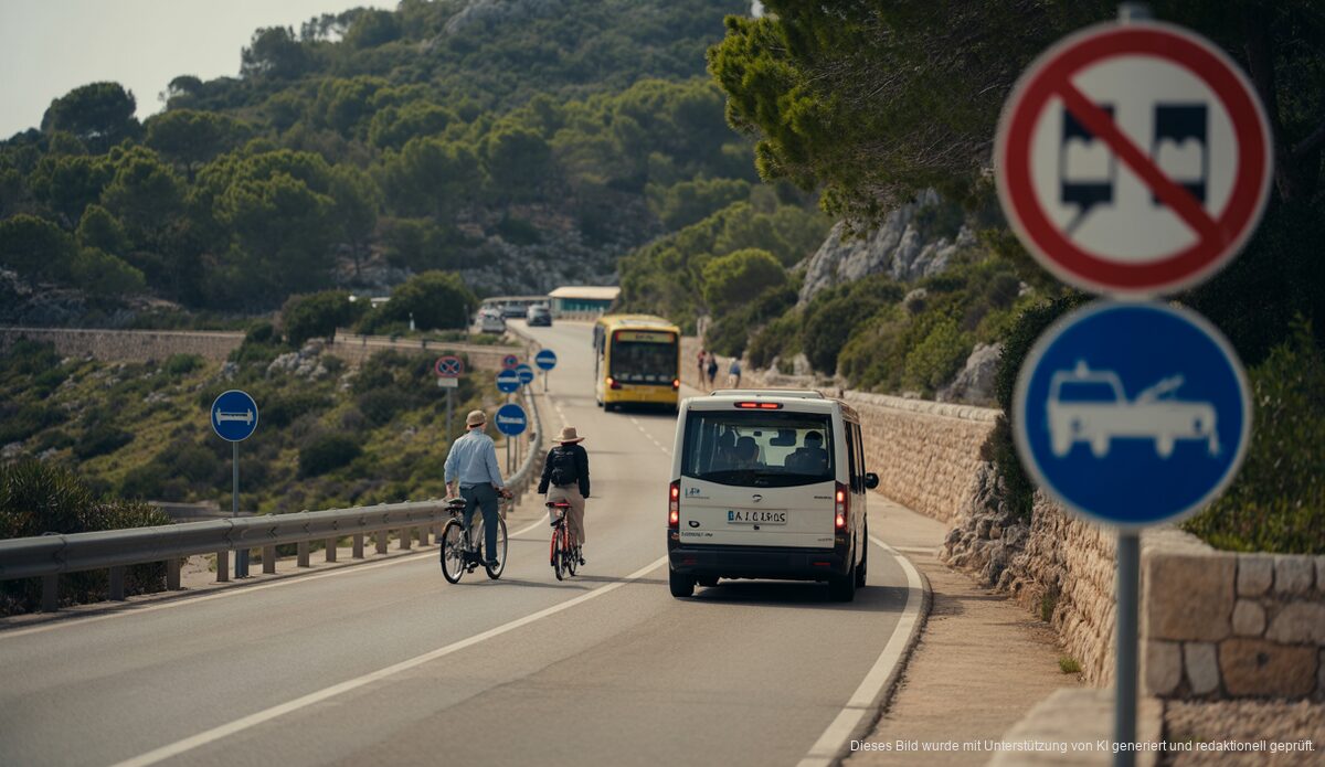 Formentor: Neue Verkehrsbeschränkungen optimieren Touristenströme Verkehrsbeschränkungen auf der Route nach Formentor, Mallorca