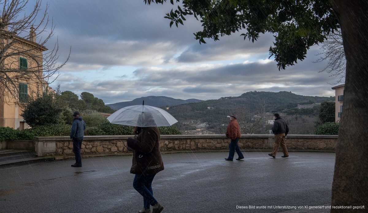 Wetter auf Mallorca am 3. Dezember 2025: Bewölkt und windig in Valldemossa