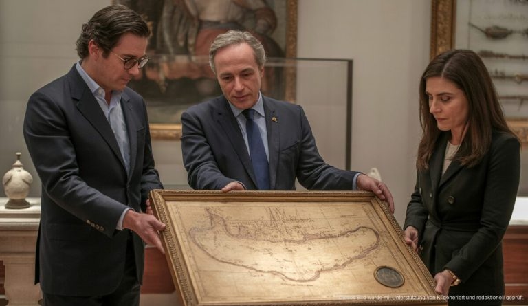 Wertvolle nautische Karte des 15. Jahrhunderts nach Mallorca geholt Kostbare nautische Karte des 15. Jahrhunderts im Museu de Mallorca