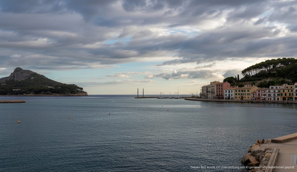 Wetterwechsel in Port d’Andratx: Regenabschied zum Jahreswechsel Der Wetterwechsel in Port d'Andratx von Regen zu Wolken