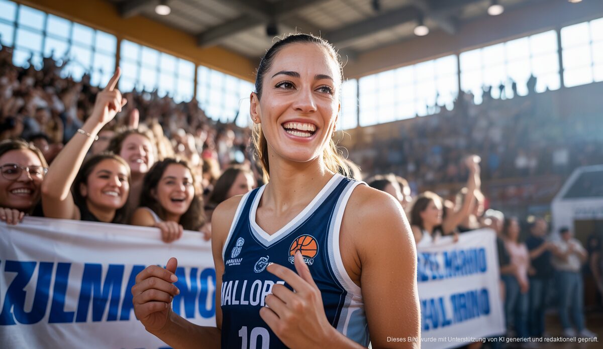 Alba Torrens bei ihrer Vorstellung im Azulmarino Basketballteam in Palma