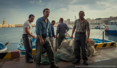 Fischer in Palma de Mallorca diskutieren über EU-Fischereireglement