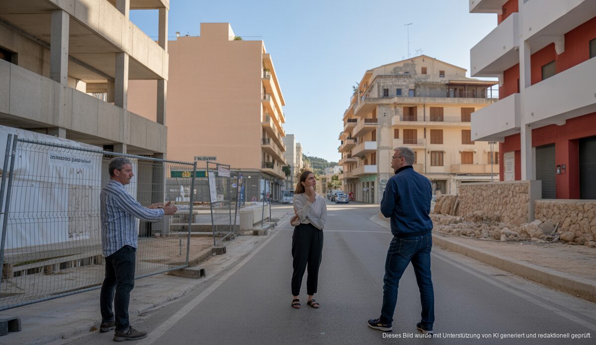 Bauarbeiten auf Mallorca mit Fokus auf legale und illegale Strukturen