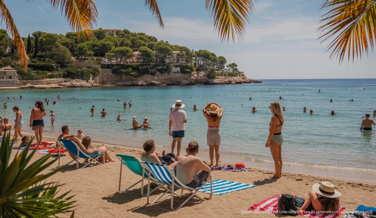 Calviàs Küste auf Mallorca mit glasklarem Wasser und Stränden