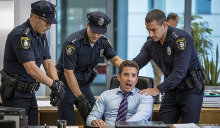 Polizeieinsatz in einem Büro in Palma de Mallorca