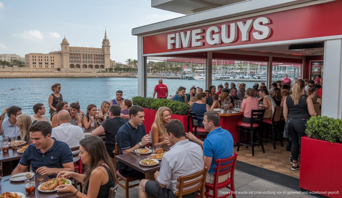 Eröffnung von Five Guys Restaurant auf Mallorca mit lebhafter Kulisse