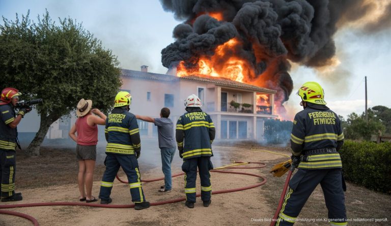 Brand in Finca auf Mallorca mit dramatischer Rettung