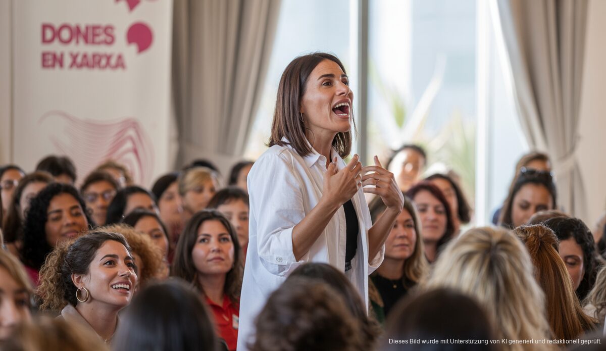 Francina Armengol spricht bei 'Dones en xarxa' in Palma de Mallorca