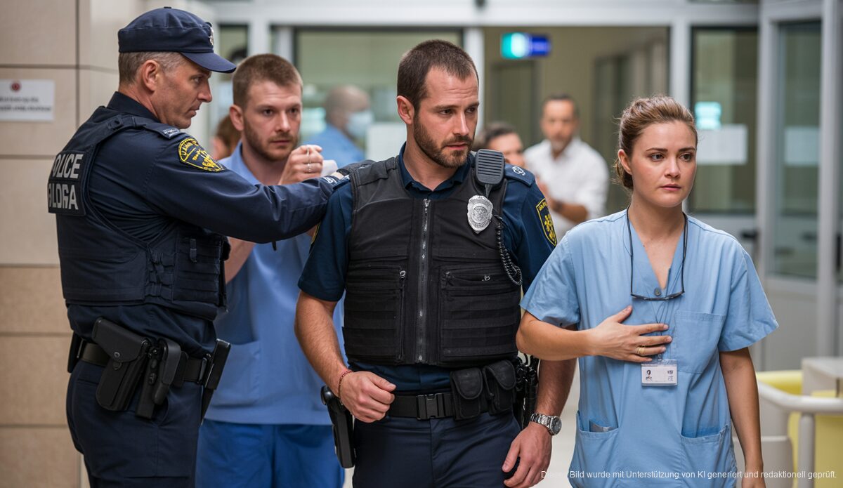 Gewaltvorfälle in Krankenhäusern in Palma: Zwei Festnahmen Polizei und medizinisches Personal im Einsatz in einem Krankenhaus in Palma de Mallorca.