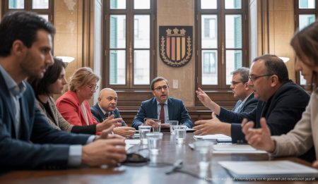 Politische Diskussion in Palma de Mallorca über Bauvorschriften und Stadtentwicklung.