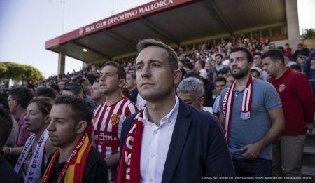 Miquel Contestí: Der Präsident, der Real Mallorca rettete Denkmal für Miquel Contestí bei Real Mallorca im Stadion