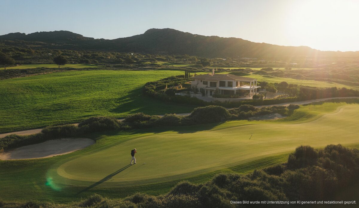 Villa mit eigenem Golfplatz auf Mallorca, Darstellung des neuen Luxus