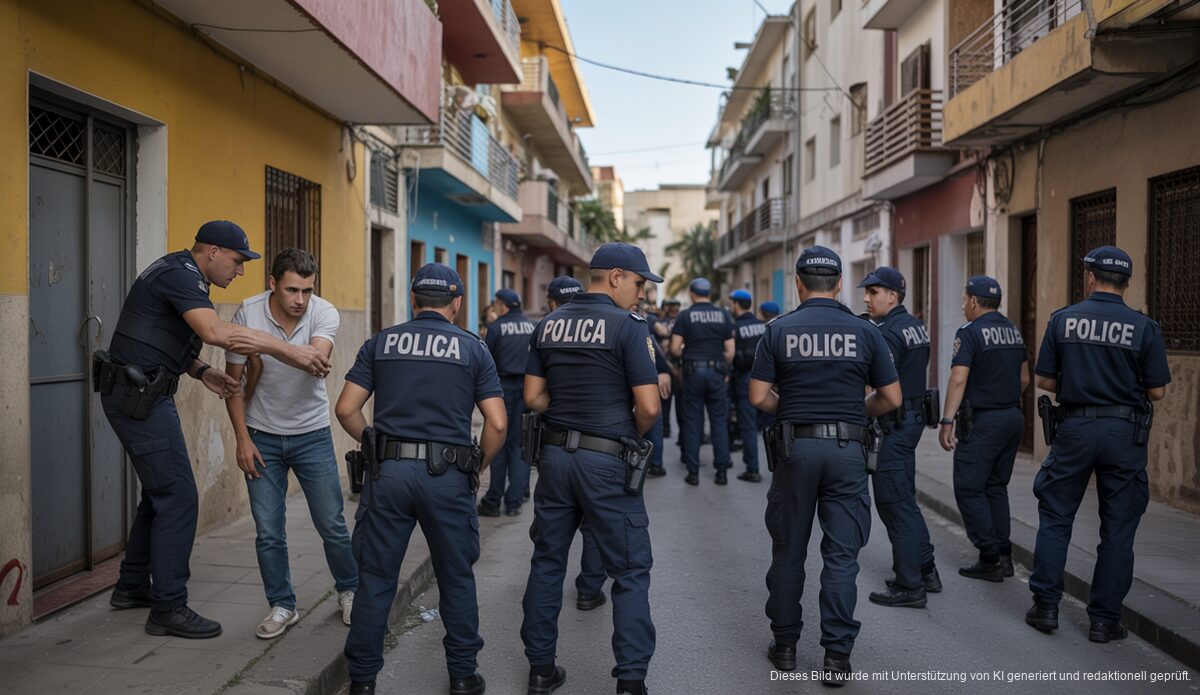 Polizeiaktionen im Drogensumpf von Son Banya aufgedeckt Polizeieinsatz bei Drogenverhaftungen in Son Banya, Mallorca