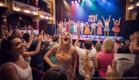 Premiere des Mallorca-Musicals "Malle Olé!" im Theater am Marientor in Duisburg