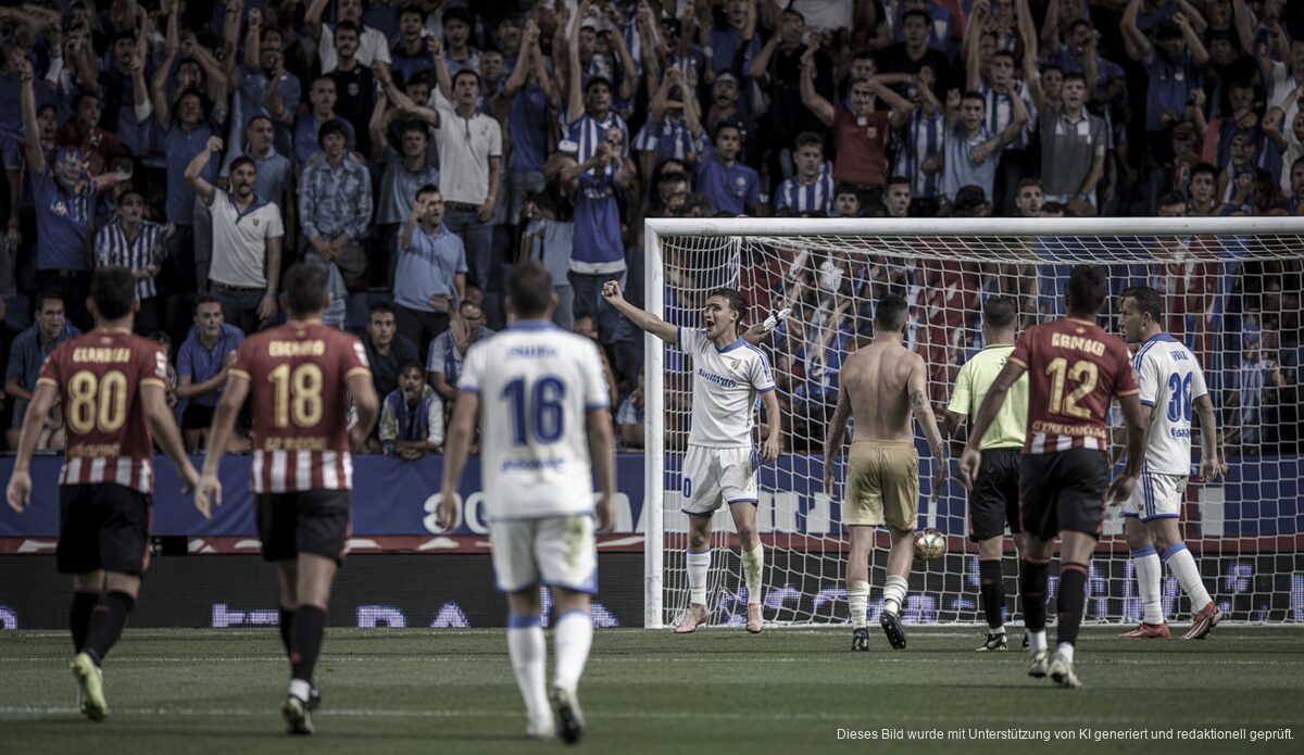 Getafe-Spieler jubeln nach Tor in Girona-Stadion gegen RCD Mallorca
