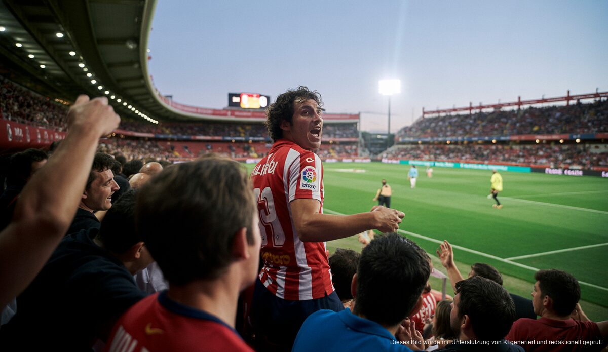 Real Mallorca spielt gegen Atletico im Son Moix Stadion. Muriqi im Fokus.