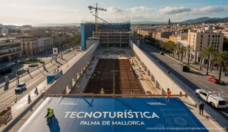 Rückkehr von Tecnoturística: Eine neue Ära der Messe in Palma Künftige Baustelle der Tecnoturística-Messe in Palma