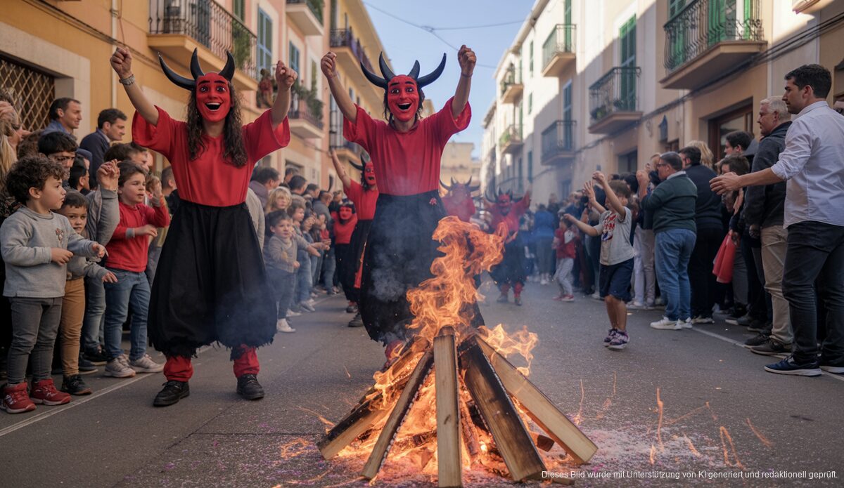Sant Antoni auf Mallorca: Tradition, Feuer und Teufel Feuer und Teufel beim Sant Antoni Fest auf Mallorca