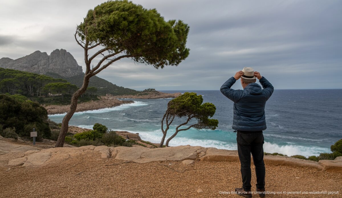 Sturmwarnung auf Mallorca mit starken Windboeen und ueberfluteten Kuesten