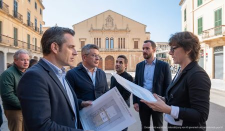 Historisches Theater Cas Coix in Llucmajor, Mallorca mit Architekten und Vorschlägen zur Sanierung