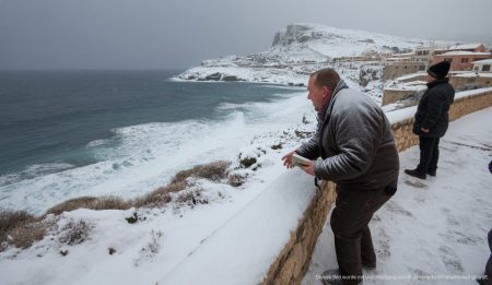 Kältewelle auf Mallorca bringt starken Schneefall und Frost Wintereinbruch auf Mallorca mit Schnee und Sturmwarnungen an der Küste.
