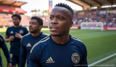 Yaser Asprilla vor Wechsel zum Real Mallorca: Ein wichtiger Transfer Yaser Asprilla beim Training im Iberostar Estadi