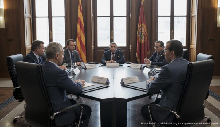 Wichtige Reformen in der Balearen-Bildungspolitik angekündigt Bild einer Konferenzraum in Palma mit Ministeriumsvertretern.