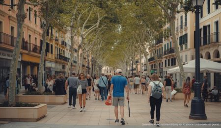 Plaça del Carme voller Leute, EU-Projekte, Capdepera