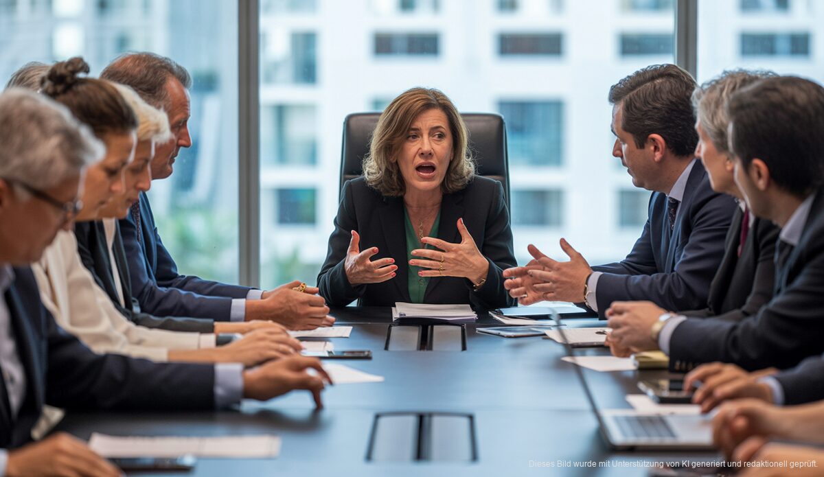 Diskussion über die Erhöhung der Ecotasa in einem Konferenzraum in Palma de Mallorca.