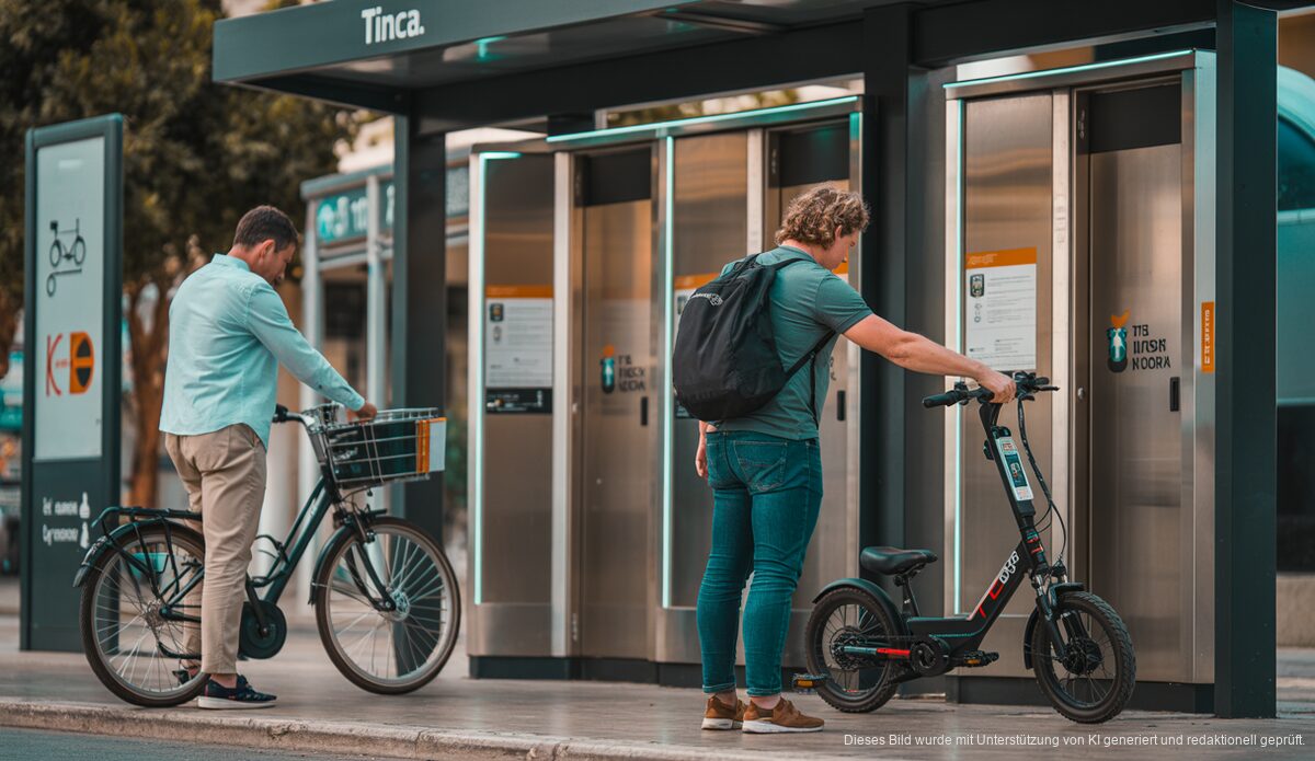 Sichere Fahrradparkplätze an TIB-Haltestellen auf Mallorca
