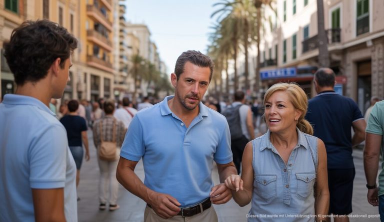 Einheimische und Zugezogene in Palma de Mallorca, die urbane Dynamik verkörpern