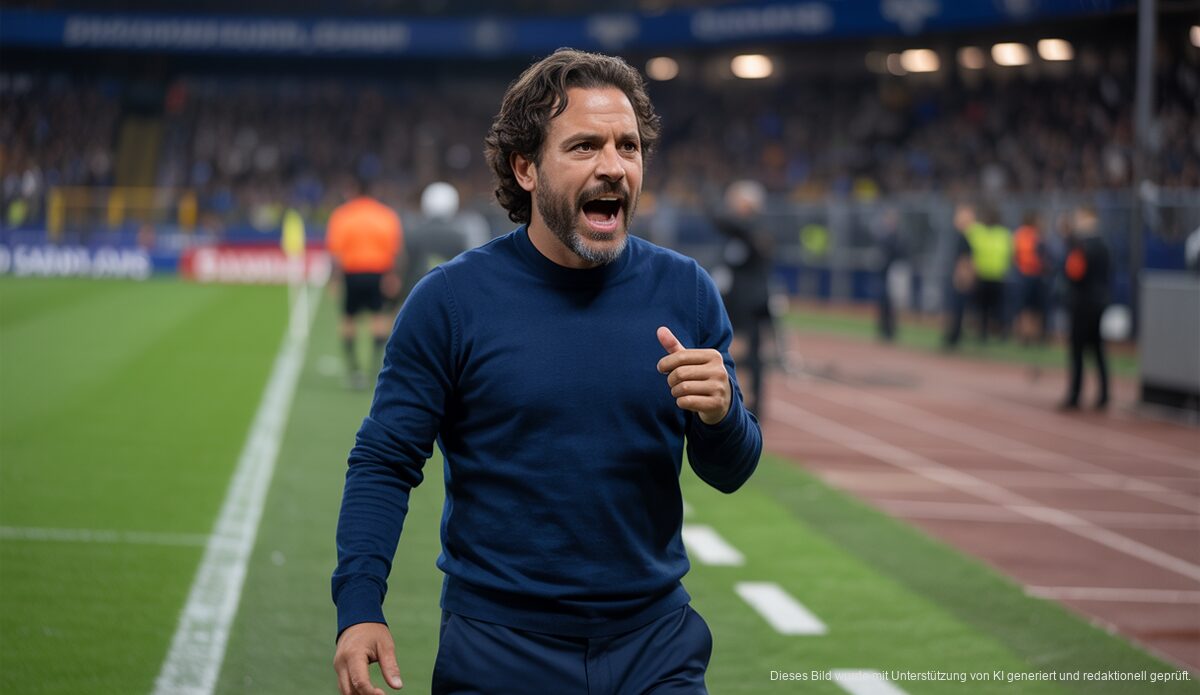 Gustavo Siviero am Spielfeldrand bei einem Spiel des RCD Mallorca