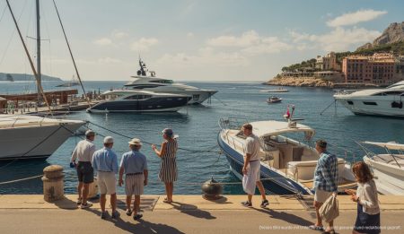 Eksklusive Hafenausbaupläne in Puerto de Andratx auf Mallorca Hafen von Andratx auf Mallorca mit Luxusyachten und lokalen Booten