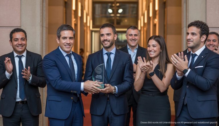 Das Health Tracker Team nimmt den Innovationspreis in Palma de Mallorca entgegen