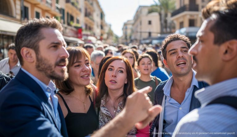 Debatte über Immobilienpolitik auf Mallorca, Straßenszene in Palma
