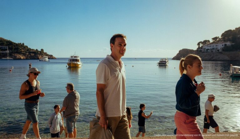 Klarer Himmel bei milden Temperaturen in Port d’Andratx erwartet Klarer Himmel und milde Temperaturen in Port d'Andratx mit Blick auf die Bucht