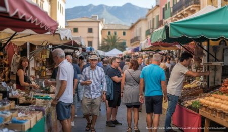 Fira de Palma: Tradition und Wandel der Märkte Vibrante Marktszene auf einer traditionellen Messe in Palma de Mallorca
