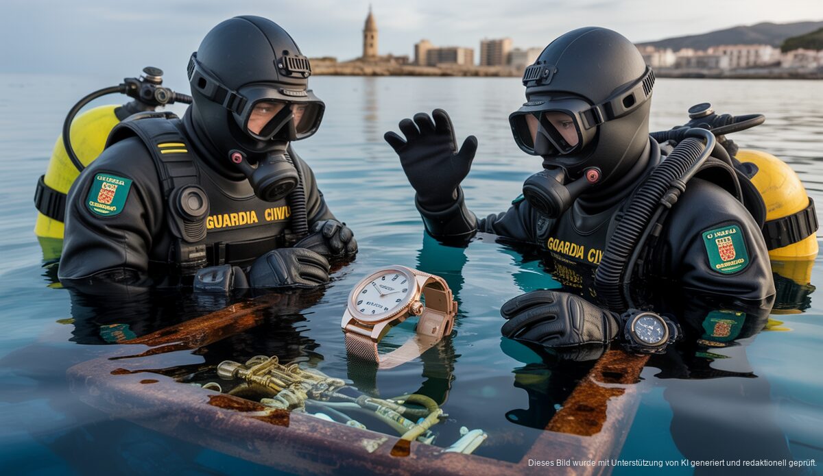 Taucher der Guardia Civil entdecken Schmuck in einem Wrack vor Mallorca