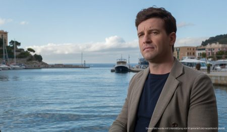 Mildes Klima und frische Brise in Port d’Andratx Mildes Wetter in Port d'Andratx mit windigem Meerblick.