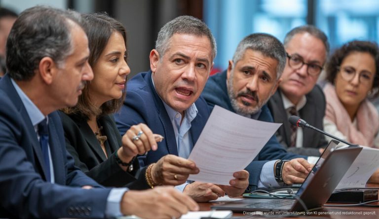 Vorstandsmitglieder im Stadtrat von Palma bei einer Besprechung über Gewaltprävention