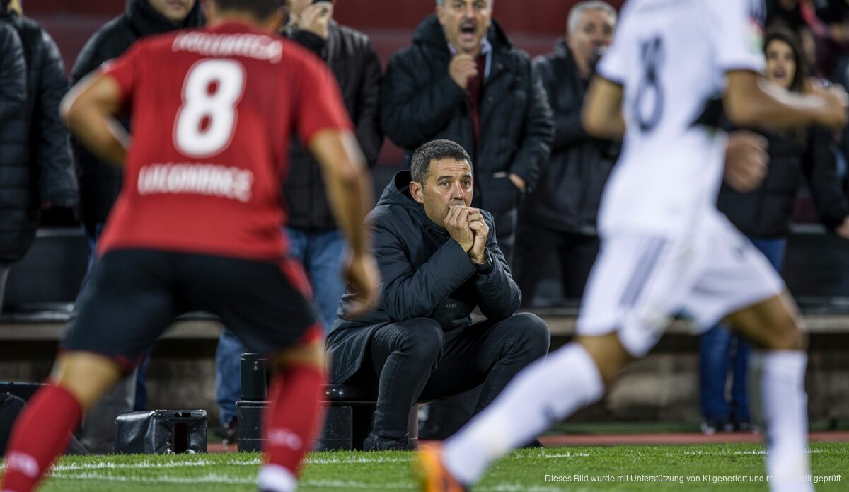 Real Mallorca Trainer Arrasate unter Druck: Rausschmiss droht Real Mallorca Trainer Jagoba Arrasate am Spielfeldrand
