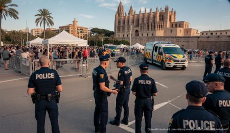 Sicherheitsmaßnahmen zum Tag der Balearen in Palma