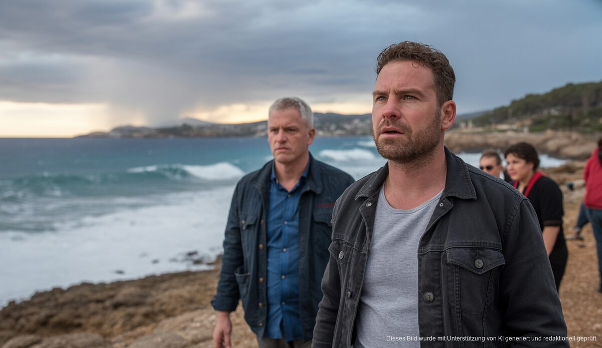 Sturm auf Mallorca mit hohen Wellen und Wetterwarnungen.