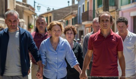 Unfälle auf Mallorca: Radfahrer und Frau bei tragischen Vorfällen gestorben Menschen versammeln sich in einem mallorquinischen Dorf nach einem tragischen Unfall