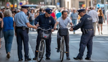Verkehrskontrollen in Palma führen zu 105 Anzeigen Polizeibeamte kontrollieren Fahrräder und VMPs in Palma de Mallorca