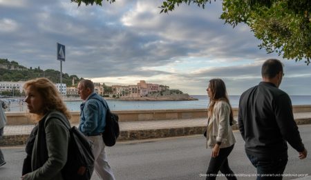 Wechselhaftes Wetter in Port d’Andratx erwartet Wetterphänomene über Port d'Andratx mit Wolken und Wind